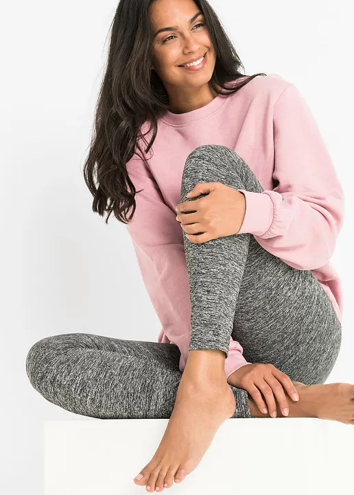 Bonprix Wärmende Thermo-Leggings Mit Weichem Innenfleece - Grau