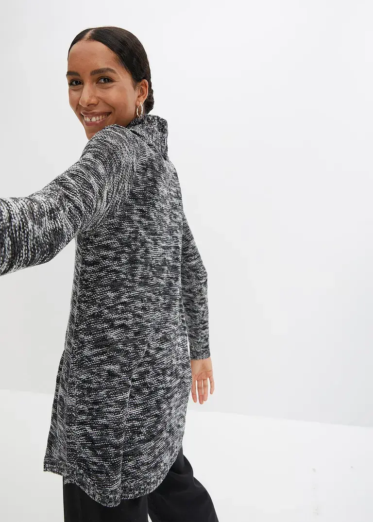 Bonprix Warmer Pullover Mit Rollkragen Umspielt Die Hüfte - Grau - Damen
