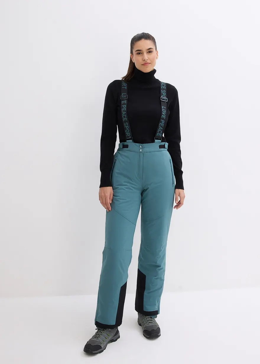 Bonprix Wasserdichte Skihose Mit Schneefang Und Abnehmbaren Trägern Loose Fit