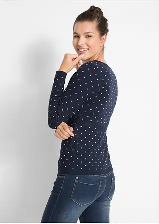 Bonprix Weicher Umstandspullover Aus Viskose-Strick - Blau