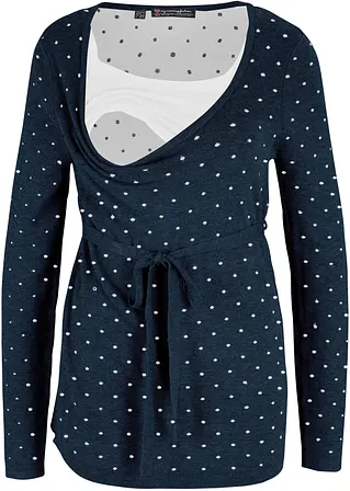 bonprix Weicher Umstandspullover aus Viskose-Strick - blau