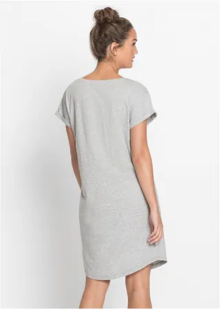 Bonprix Weiches Nachthemd In Oversize-Passform - Grau - Damen