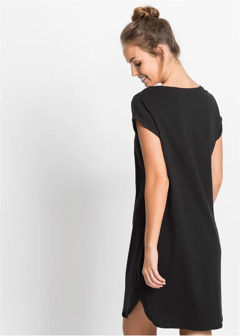 Bonprix Weiches Nachthemd Mit Gerundetem Saum Aus Bio-Baumwolle Im Umstellungsprozess