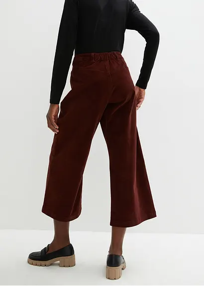 Bonprix Weit Geschnittene Culotte Aus Stretchcord Mit Komfortablen Hohen Bund