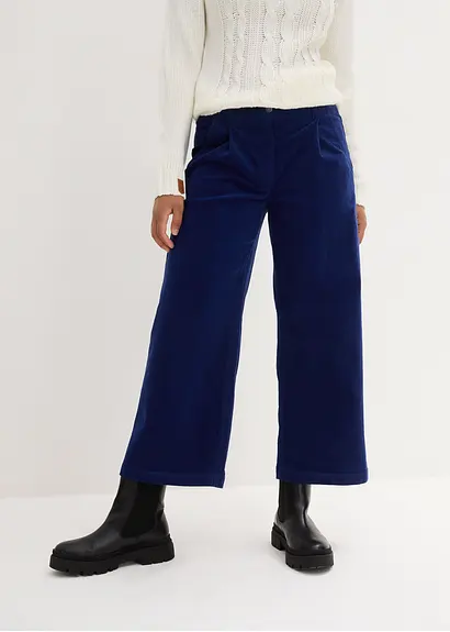 Bonprix Weit Geschnittene Culotte Aus Stretchcord Mit Komfortablen Hohen Bund