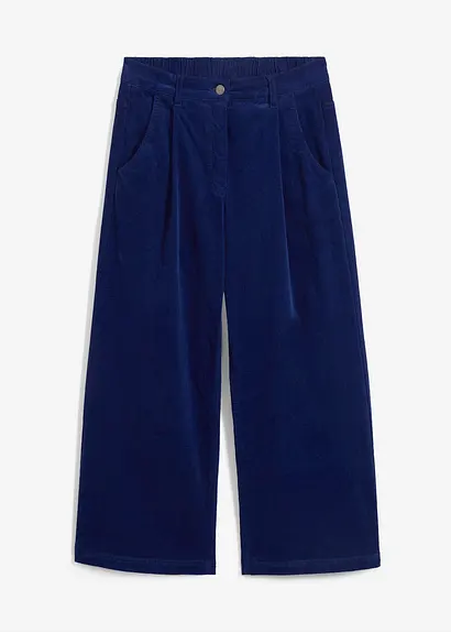 bonprix Weit geschnittene Culotte aus Stretchcord mit komfortablen hohen Bund