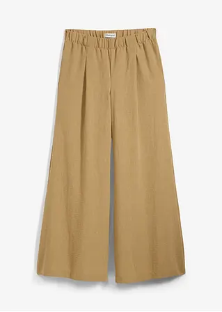 bonprix Weit geschnittene Hose mit elastischem Bund - braun