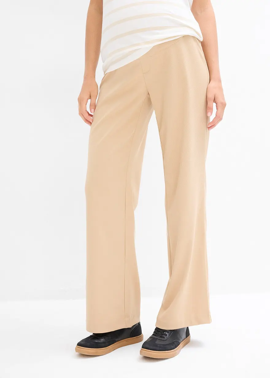 Bonprix Weite Hose Für Die Schwangerschaft - Beige - Damen