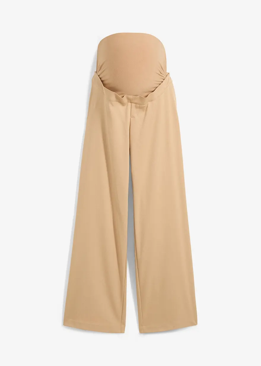 bonprix Weite Hose für die Schwangerschaft - beige - Damen