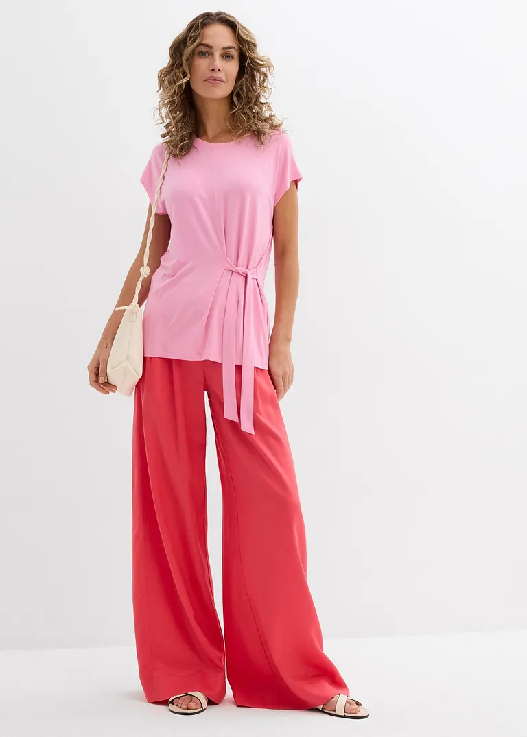 Bonprix Weite Hose Mit Seitentaschen Und Bundfalten Auf Der Vorderseite