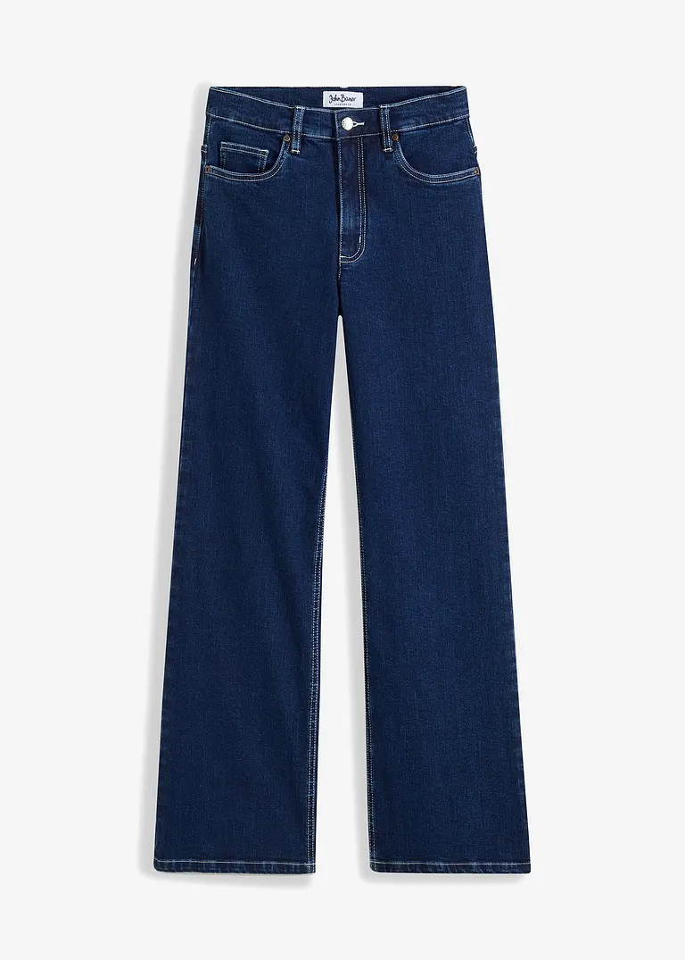 bonprix Weite Jeans aus Bio-Baumwolle - blau petite - Damen