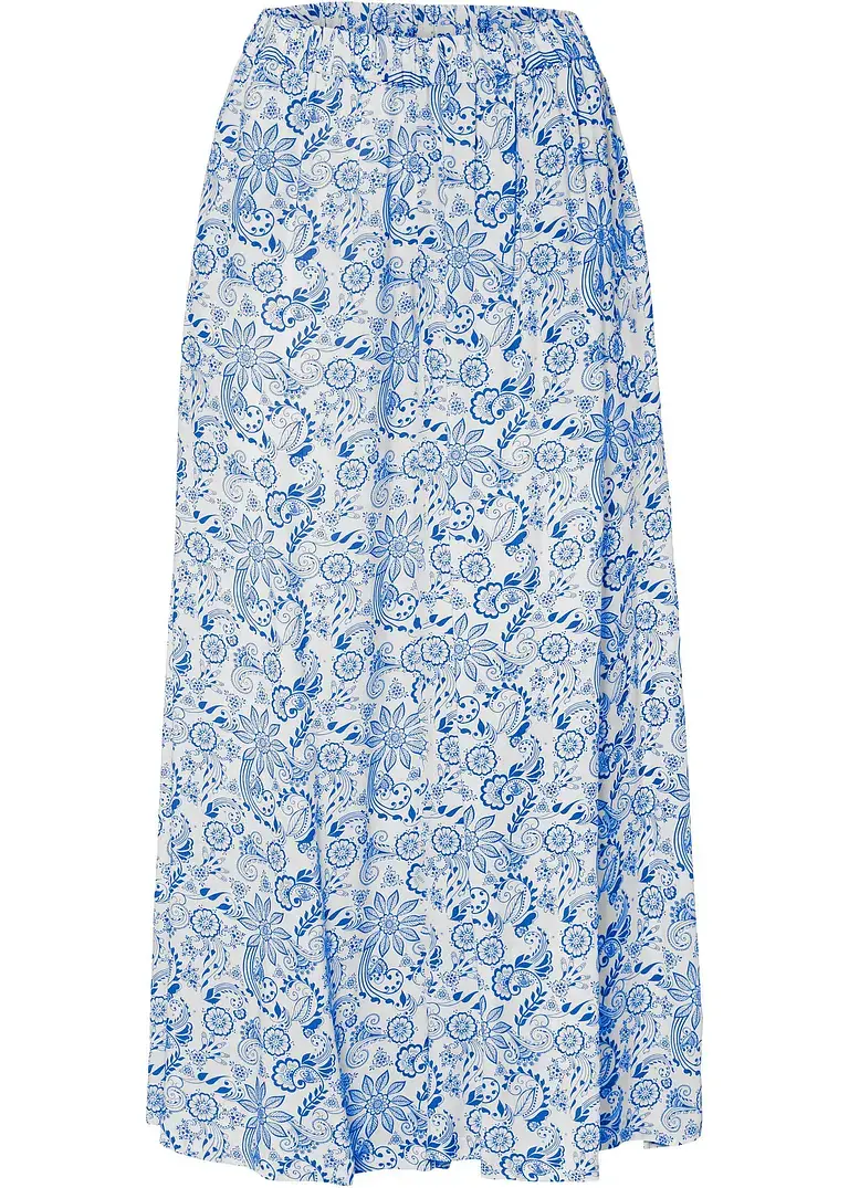 bonprix Weite Palazzo-Hose mit elastischem Bund - weiß - Damen