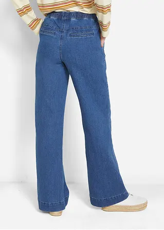Bonprix Weite Schlupfjeans Mit Stretch Und Einem Bindegürtel