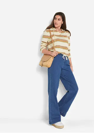 Bonprix Weite Schlupfjeans Mit Stretch Und Einem Bindegürtel