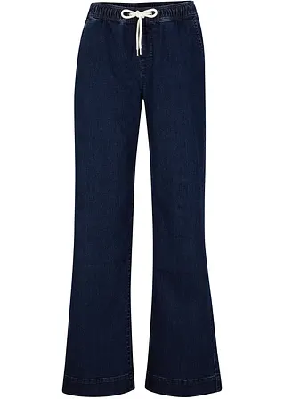bonprix Weite Schlupfjeans mit Stretch und einem Bindegürtel
