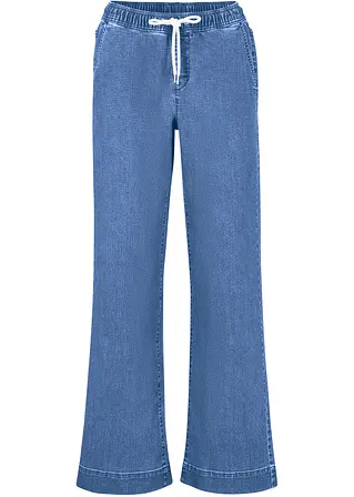 bonprix Weite Schlupfjeans mit Stretch und einem Bindegürtel