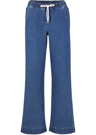 bonprix Weite Schlupfjeans mit Stretch und einem Bindegürtel