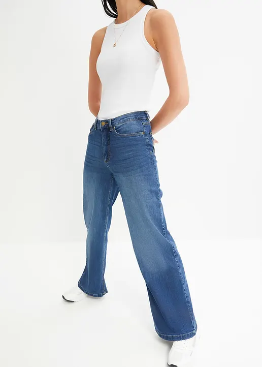 Bonprix Weite Stretch-Jeans Aus Bio-Baumwolle Mit Positive Denim #1 Fabric