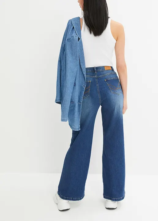 Bonprix Weite Stretch-Jeans Aus Bio-Baumwolle Mit Positive Denim #1 Fabric