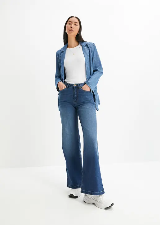 Bonprix Weite Stretch-Jeans Aus Bio-Baumwolle Mit Positive Denim #1 Fabric