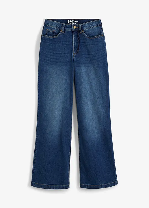 bonprix Weite Stretch-Jeans aus Bio-Baumwolle mit Positive Denim #1 Fabric