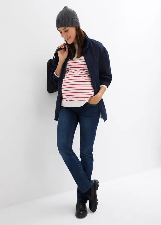 Bonprix Weite Umstandsjeans Für Die Schwangerschaft - Blau