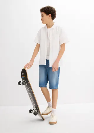 Bonprix Weitenverstellbare Jungen Bermuda Im 5-Pocket Style