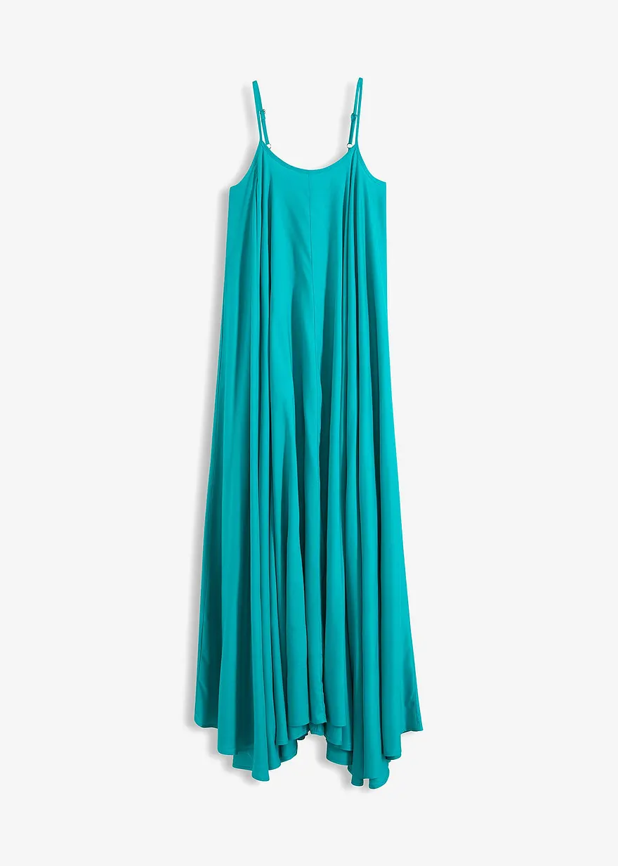bonprix weites Maxikleid mit Spaghetti-Trägern - grün - Damen