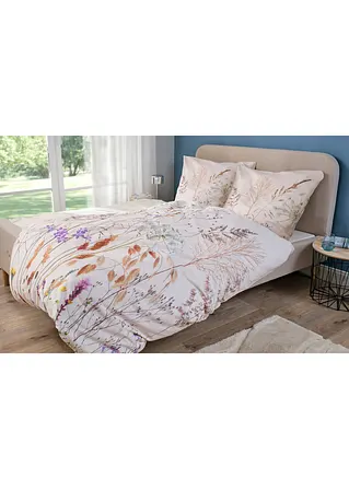 Bonprix Wendebettwäsche Mit Floralem Design - Creme Linon