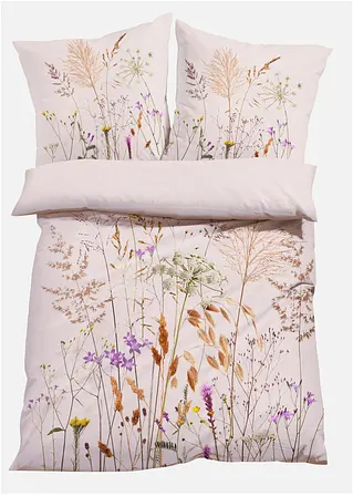 Bonprix Wendebettwäsche Mit Floralem Design - Creme Linon