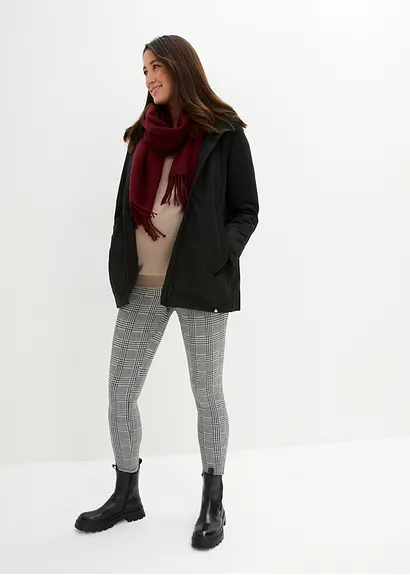 Bonprix Wetterfeste Jacke Für Die Schwangerschaft Und Danach - Schwarz