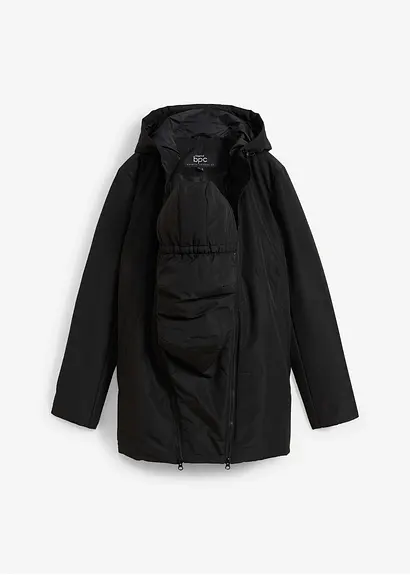 bonprix Wetterfeste Jacke für die Schwangerschaft und danach - schwarz