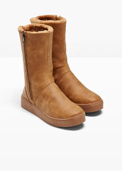 Bonprix Winter Stiefel Mit Dekorativem Reißverschluss An Der Außenseite