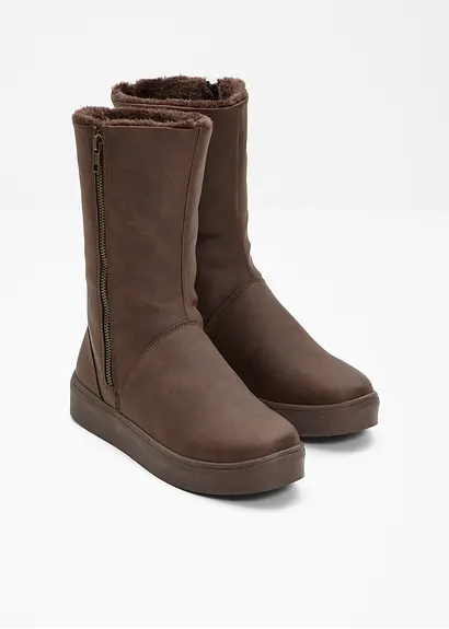 Bonprix Winter Stiefel Mit Dekorativem Reißverschluss An Der Außenseite