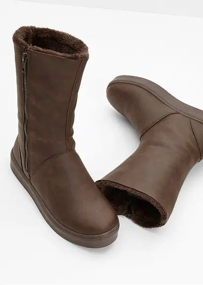 Bonprix Winter Stiefel Mit Dekorativem Reißverschluss An Der Außenseite