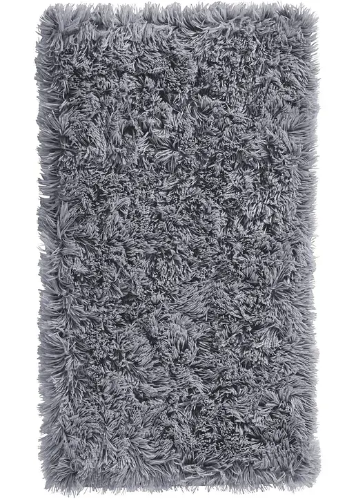bonprix Wohlfühlen im Bad: die Badematte mit Soft Fell Oberfläche - grau