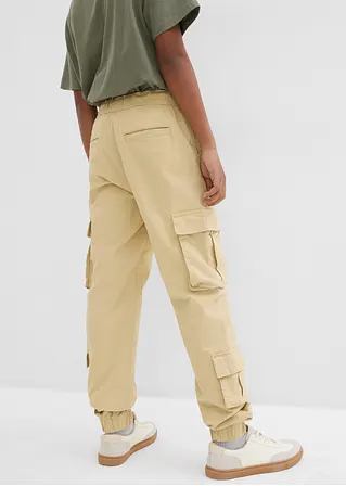 Bonprix Workwear Hose Mit Mehreren Taschen - Beige - Kinder