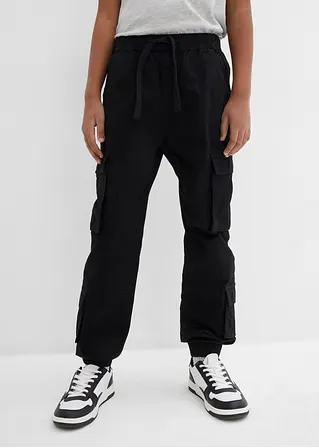 Bonprix Workwear Hose Mit Mehreren Taschen - Schwarz - Kinder