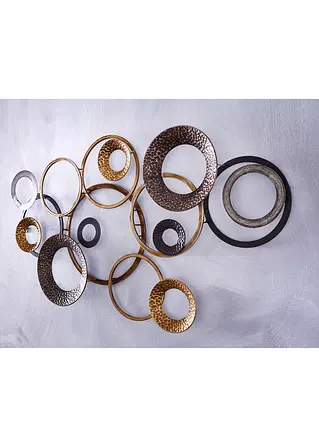 Bonprix Wunderschöne Dekoration: Großes Wandobjekt Mit Kreisen - Braun