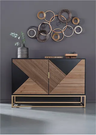 Bonprix Wunderschöne Dekoration: Großes Wandobjekt Mit Kreisen - Braun