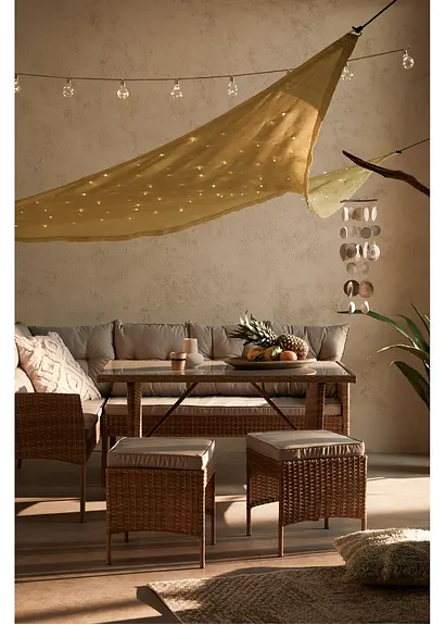 Bonprix Wunderschönes Capiz-Windspiel - Braun - Wohnen & Garten