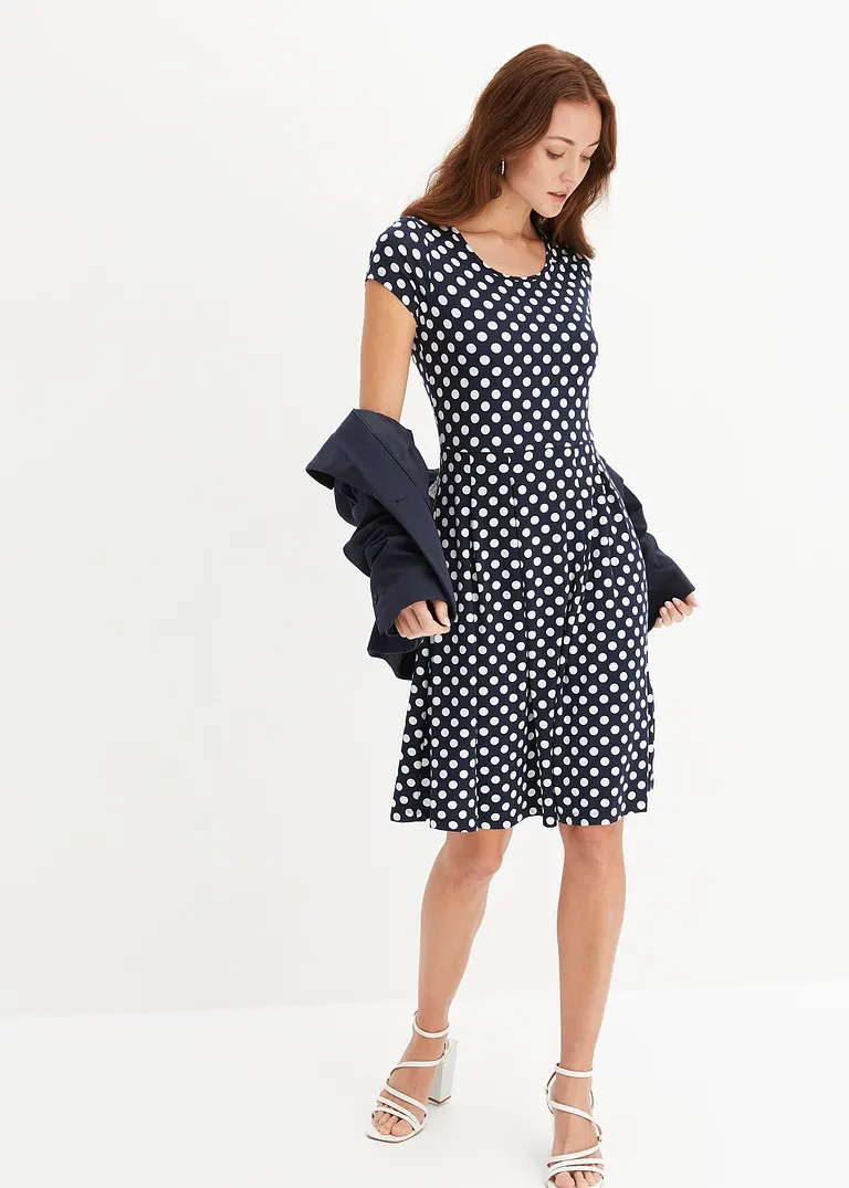 Bonprix Wunderschönes Sommerkleid Mit Ausgestelltem Rock - Blau