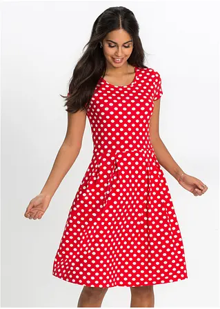 Bonprix Wunderschönes Sommerkleid Mit Ausgestelltem Rock - Rot