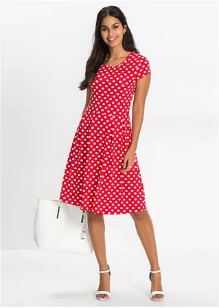 Bonprix Wunderschönes Sommerkleid Mit Ausgestelltem Rock - Rot