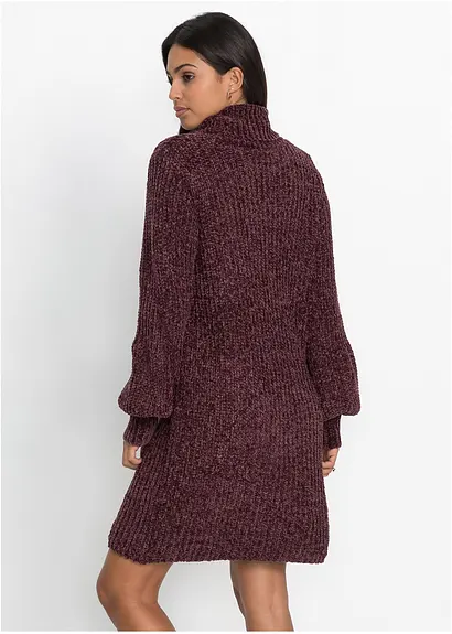 Bonprix Wunderschönes Strickkleid In Chenille-Qualität - Lila