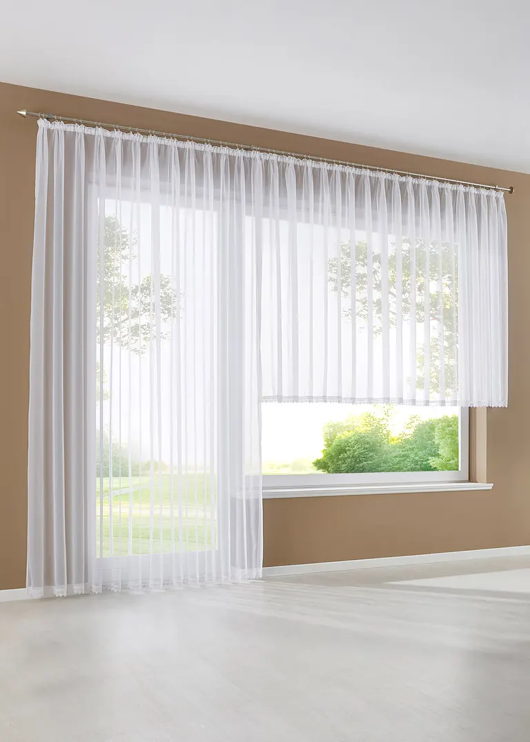 Bonprix Zarte Spitze Und Transparentes Gewebe Vereinen Die Gardine