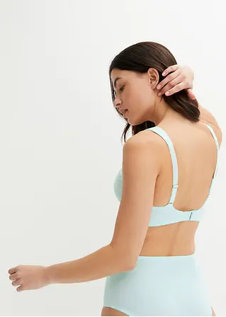 Bonprix Zarter BH Mit Dezenter Stickerei - Blau Cup D - Damen