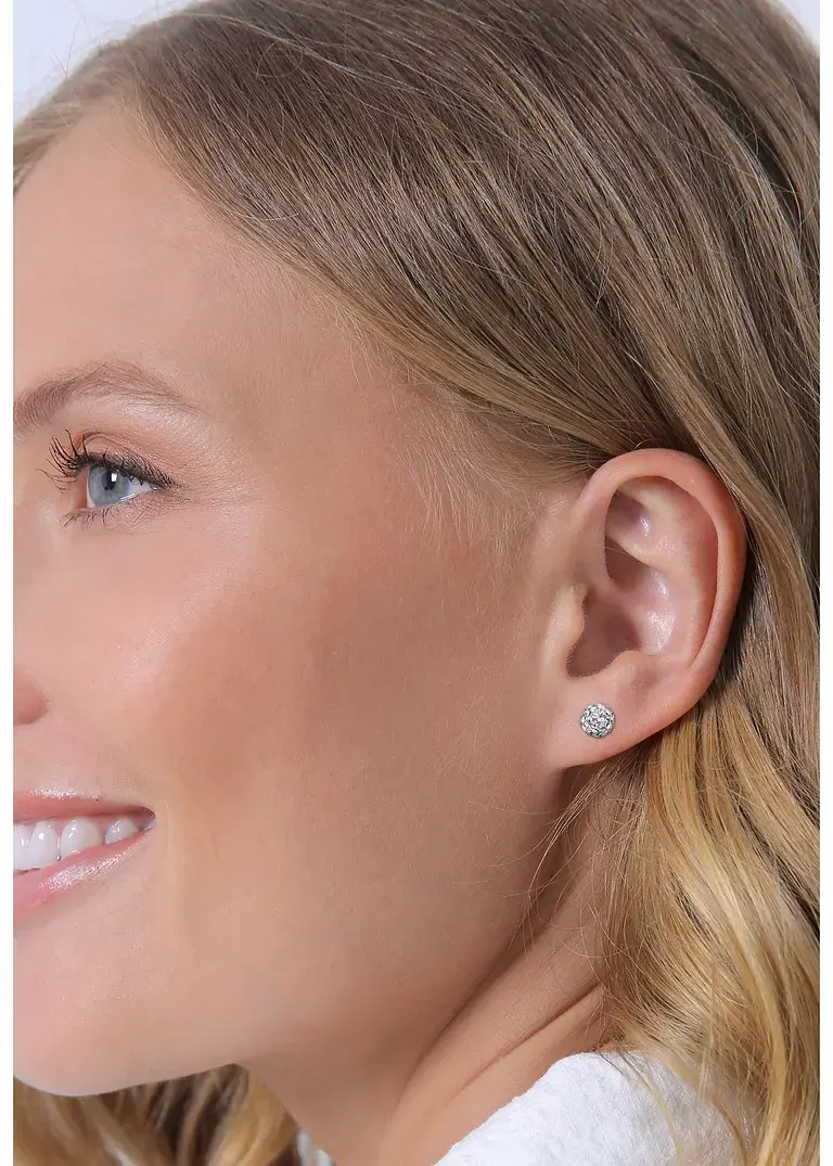 Bonprix Zeitlos Elegante Ohrstecker Veredelt Mit Swarovski® Kristallen Aus 925er Sterling Silber