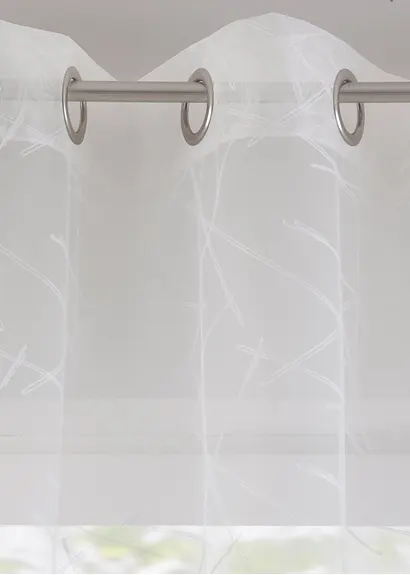 Bonprix Zeitlose Fensterdekoration Aus Jacquard - Weiß Ösen