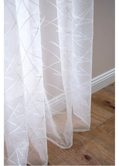 Bonprix Zeitlose Fensterdekoration Aus Jacquard - Weiß Ösen